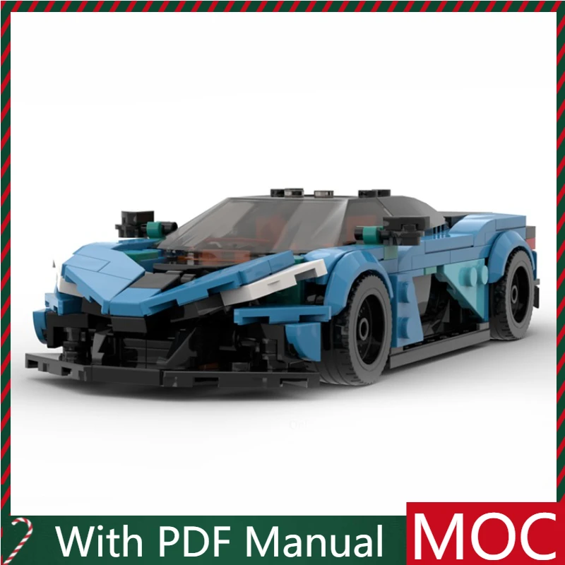 

323 части, хит продаж, красная модель суперкара MOC, модульный набор «сделай сам», строительные блоки, детская сборка, дисплей, игрушки, фестиваль, подарок-сюрприз