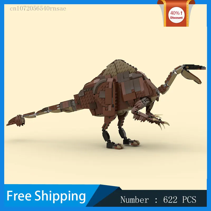 Jurassic Dinosaurs MOC Building Blocks Deinocheirus Model Animal DIY Bricks Creative Assembly Toys Christmas Present Birthday