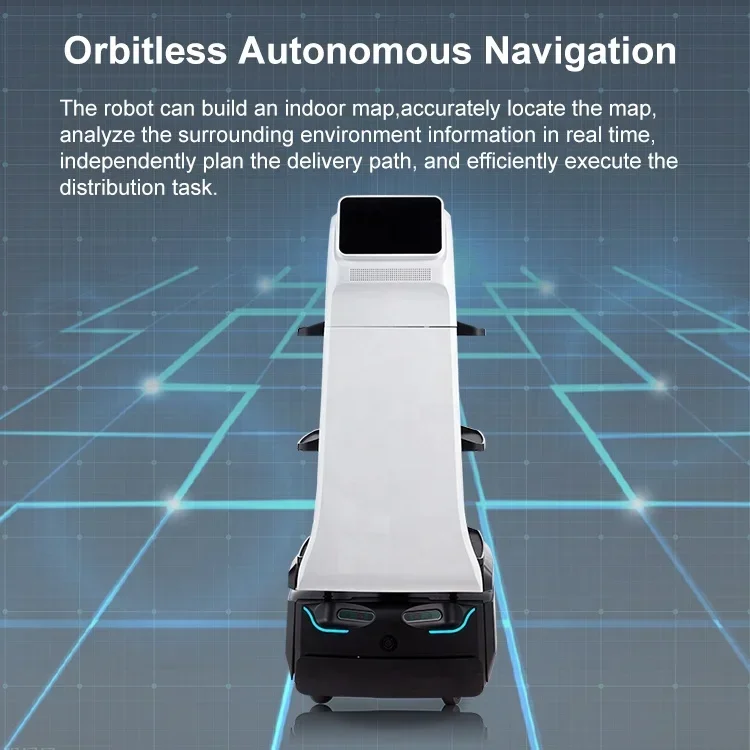 Robot per la consegna del servizio alimentare Robot per servizi professionali intelligenti personalizzati di buona qualità