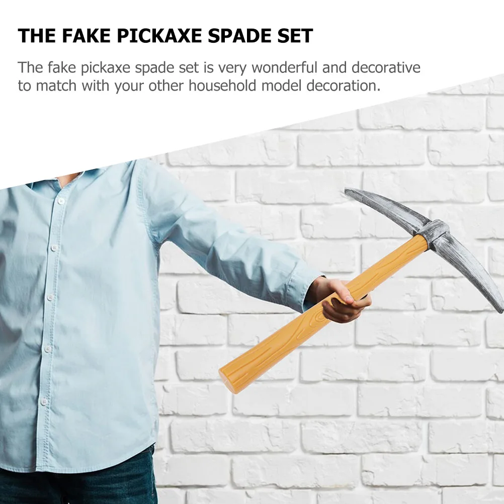 

2pcs Spade Set Party Game Costume Decoration Fun Toy Halloween Festival Event Fake Shovel nament Unique Model Foam