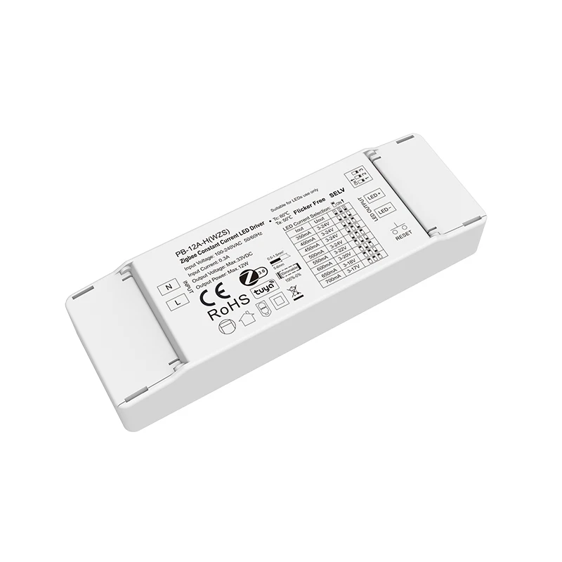 Skydance AC110V-220V To 9-45VDC 100-450mA 12W Zigbee 3.0 Constant Current LED Driver 3-24VDC 350-700mA Tuya Controller power