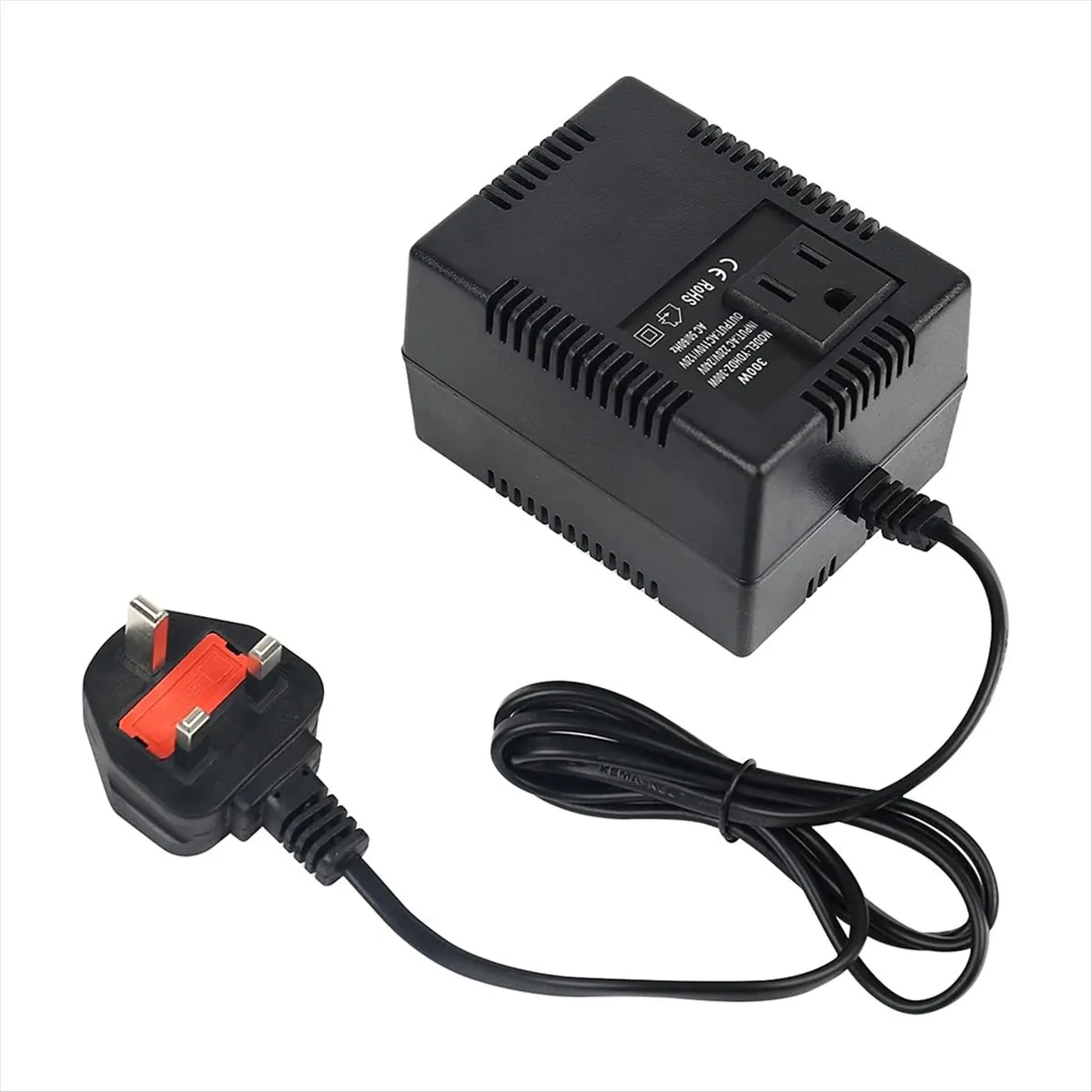 ●  300W Voltage Converter Transformer 220V/240V to 110V/120V, Intelligent Efficient Adapter with Thermal Protection UK Plug