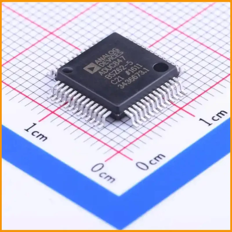 5Pcs/Lot  New Original  ADuC847BSZ62-5  ADuC847   Microcontroller IC 8-Bit 12.58MHz 62KB (62K x 8) FLASH 52-MQFP (10x10)