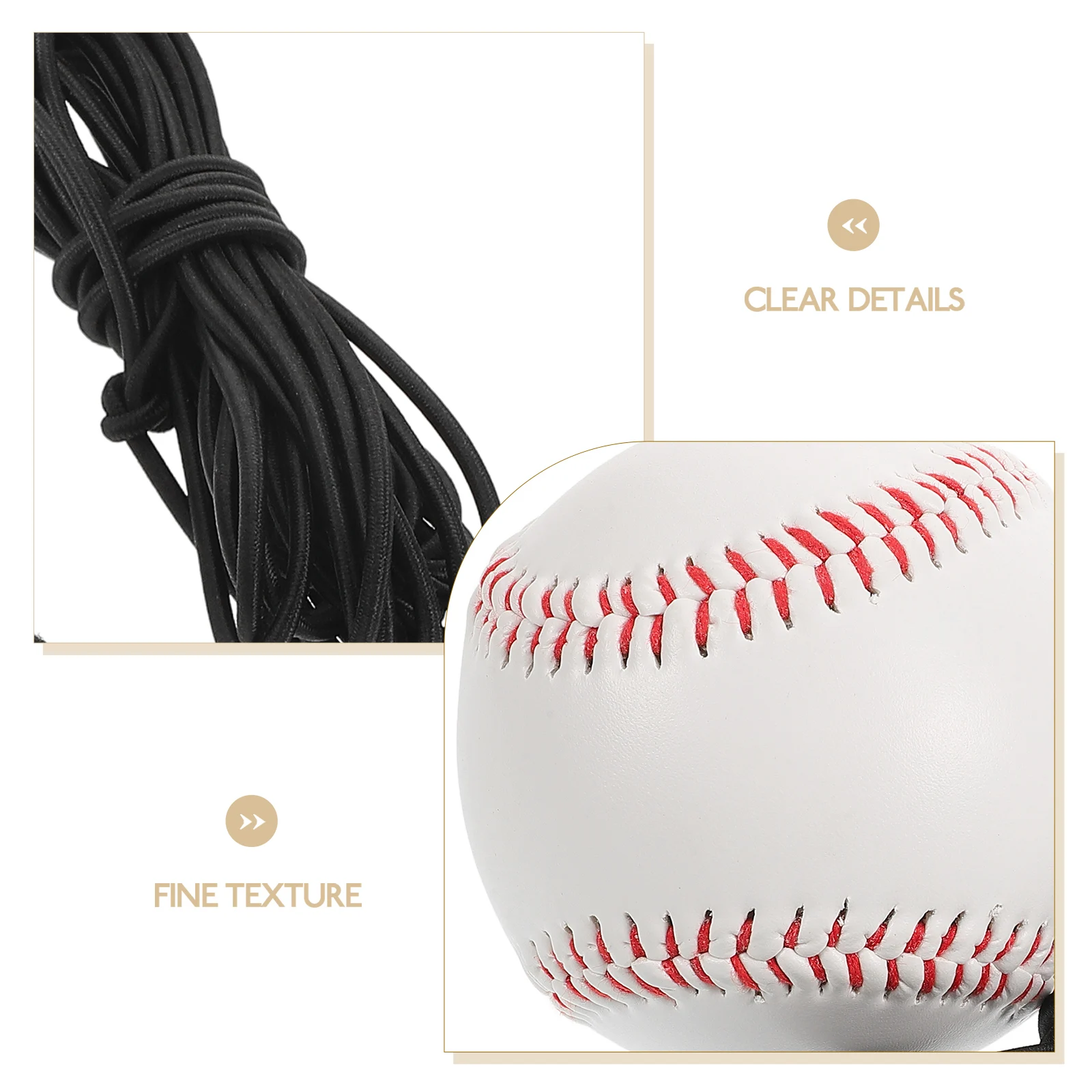 

1 set Baseball Hitting Trainer Sturdy Elastic Rope Portable PVC Material hitting trainer baseball equipment train