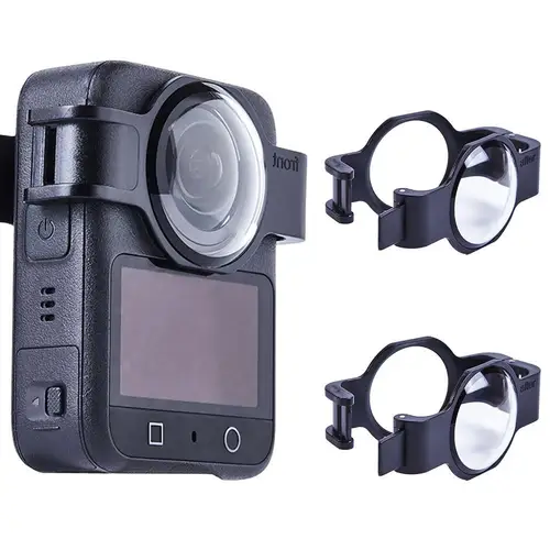 Imagen 2 del producto Para DJI OSMO360 espejo de protección de lente plástico/vidrio antiarañazos espejo de protección de cámara de vidrio óptico