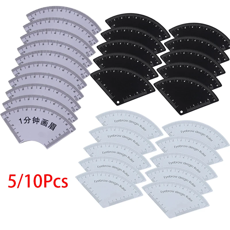 5/10 قطعة رسم سريع الحاجب تصميم حاكم Microblading أداة رسم الخرائط تشكيل تجميل دائم رسم دليل حاكم لوازم الوشم