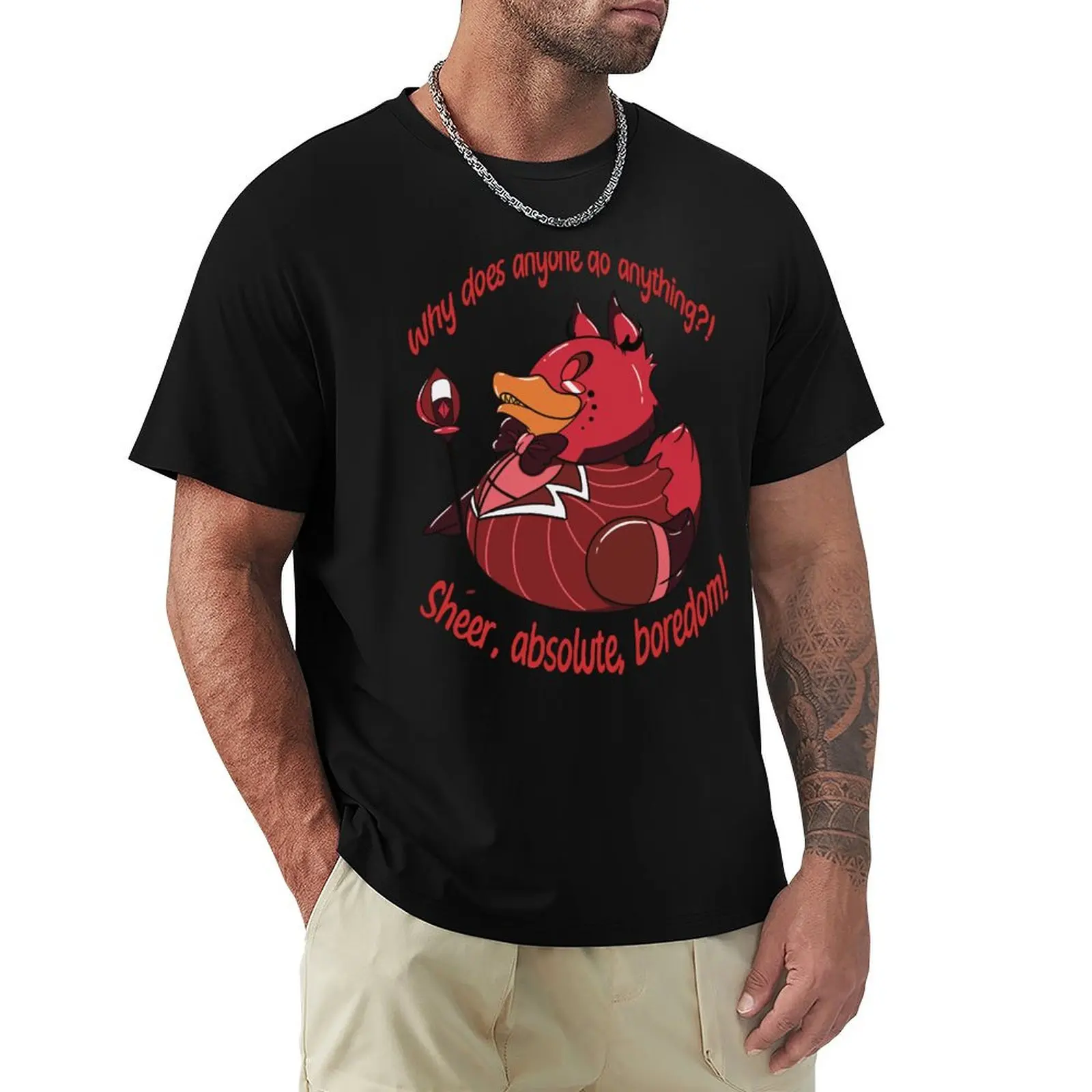 Demon Rubber Ducky T-Shirt Casual Fashion Short Sleeve Cotton T-Shirt