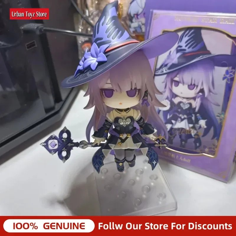 New GSC Honkai: Star Rail The Herta Nendoroid, Authentic 10cm Posable Figure, 3 Replaceable Faces PVC Anime Collectible Gift