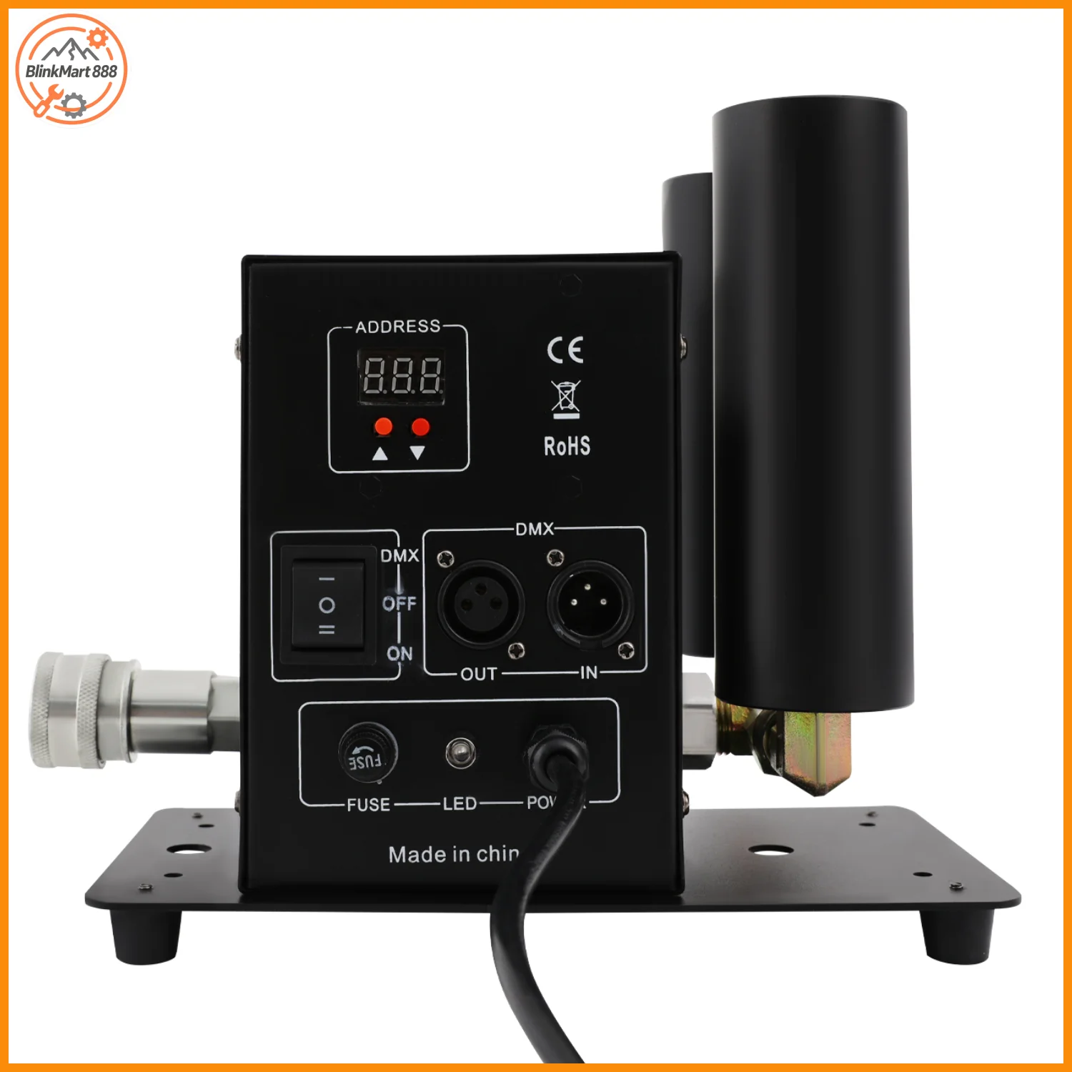 

CO2 Colunm Machine| 2- Nozzle Jet Fog Machine| 19.69ft Jetting Stage Effect Fog Maker|Scene Ambiance Creator