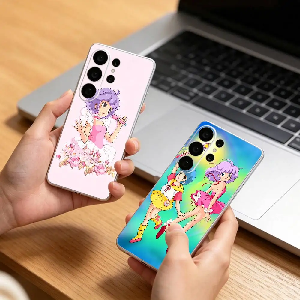 Anime Magical Angel C-Creamy M-Mami Clear Hard Phone Case For Samsung S25,24,23,22,21,10,9,Ultra,Plus,Lite Transparent Cover