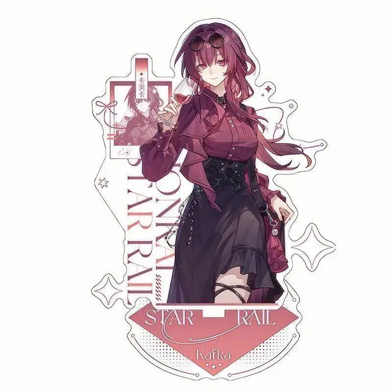 Anime Game Character Kafka Firefly Acrylic Standee Plaque Action Figure Aventurine Standing Sign Model Collectible Keychain Gift