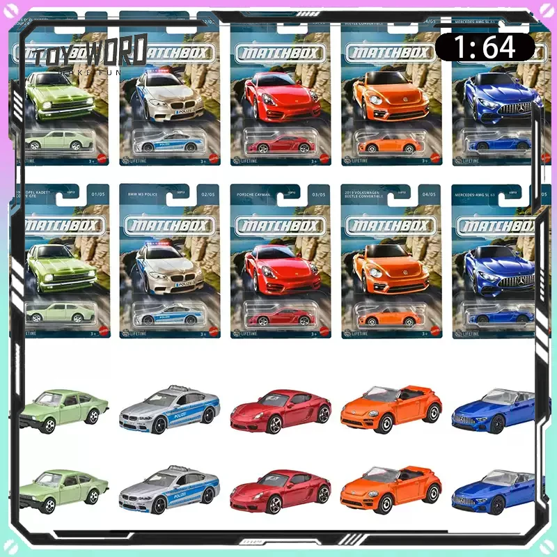 

New Matchbox Premium Card Series GGF12-25G Batch Diecast Car Model Desktop Decoration Collectible Ornament Boy Toys Gifts