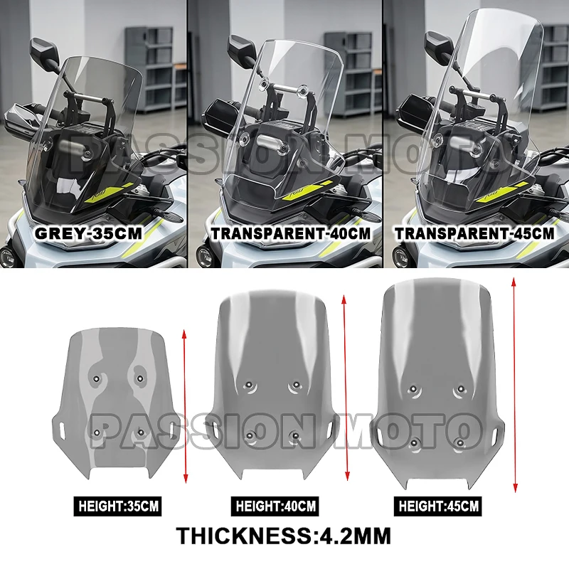 

New Motorcycle Windshield Windshield Raised Windshield For CFMOTO CF450MT 450MT 450 MT MT450 2024 2025 2026 Accessories