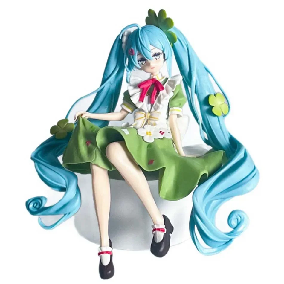 Anime Furyu Noodle Stopper VOCALOID Hatsune Miku Flower Fairy Clover PVC Figurka Model Zabawka Prezent Świąteczny Dostępna Od Ręki