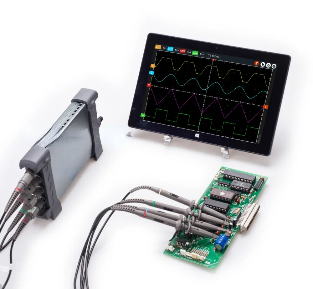 Android Mobile Phone 4-Channel Virtual Oscilloscope Car Diagnosis and Maintenance Connecting Computer 100200M