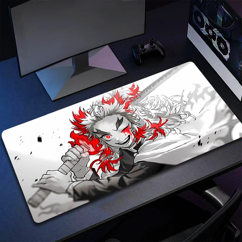 Mouse Pad Non-Slip Rubber Edge locking mousepads Game play mats notebook computer Pad table mat D-Demon S-Slayers Home Decor