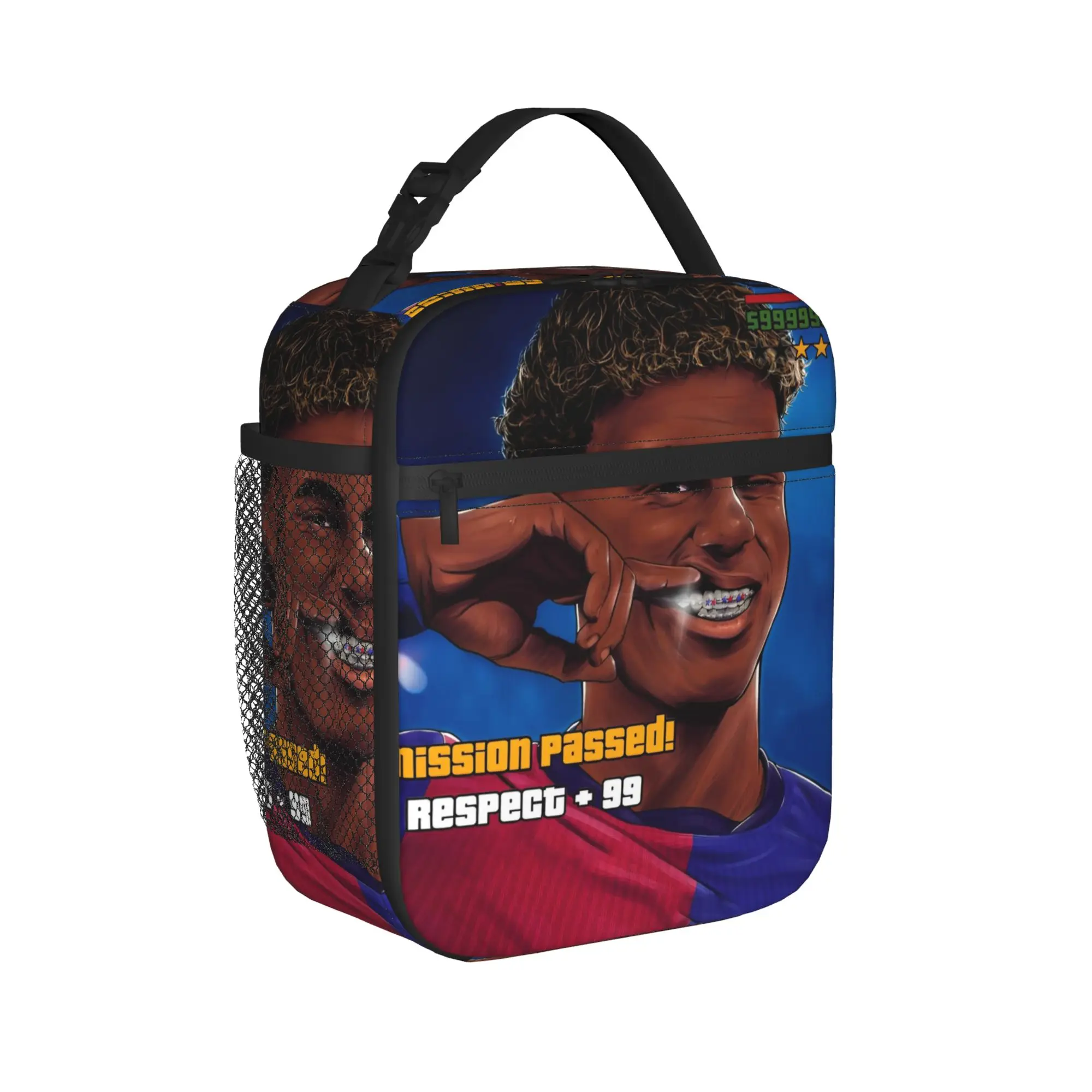 L-Lamines Football Sports Y-Yamals Thermal Insulated Lunch Bag for School Portable Food Bags Men Women Thermal Cooler Lunch Box
