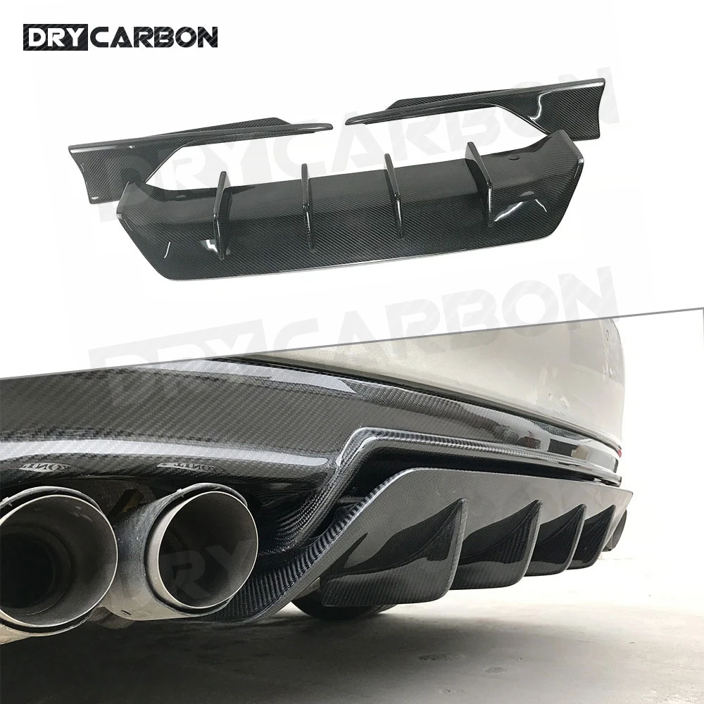

Carbon Fiber Car Rear Bumper Lip Diffuser Bumper Protector With Splitte for LEXUS IS300 IS350 IS F Sport Sedan 4 Door 2017-2019