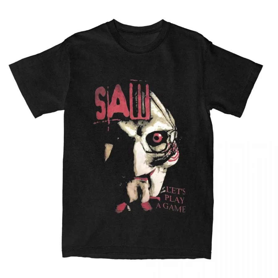 Saw X Horror Movie T Shirts Vintage Streetwear Men Women Harajuku Short Sleeve Cotton Oversized Versatile Fashion Unisex Tops