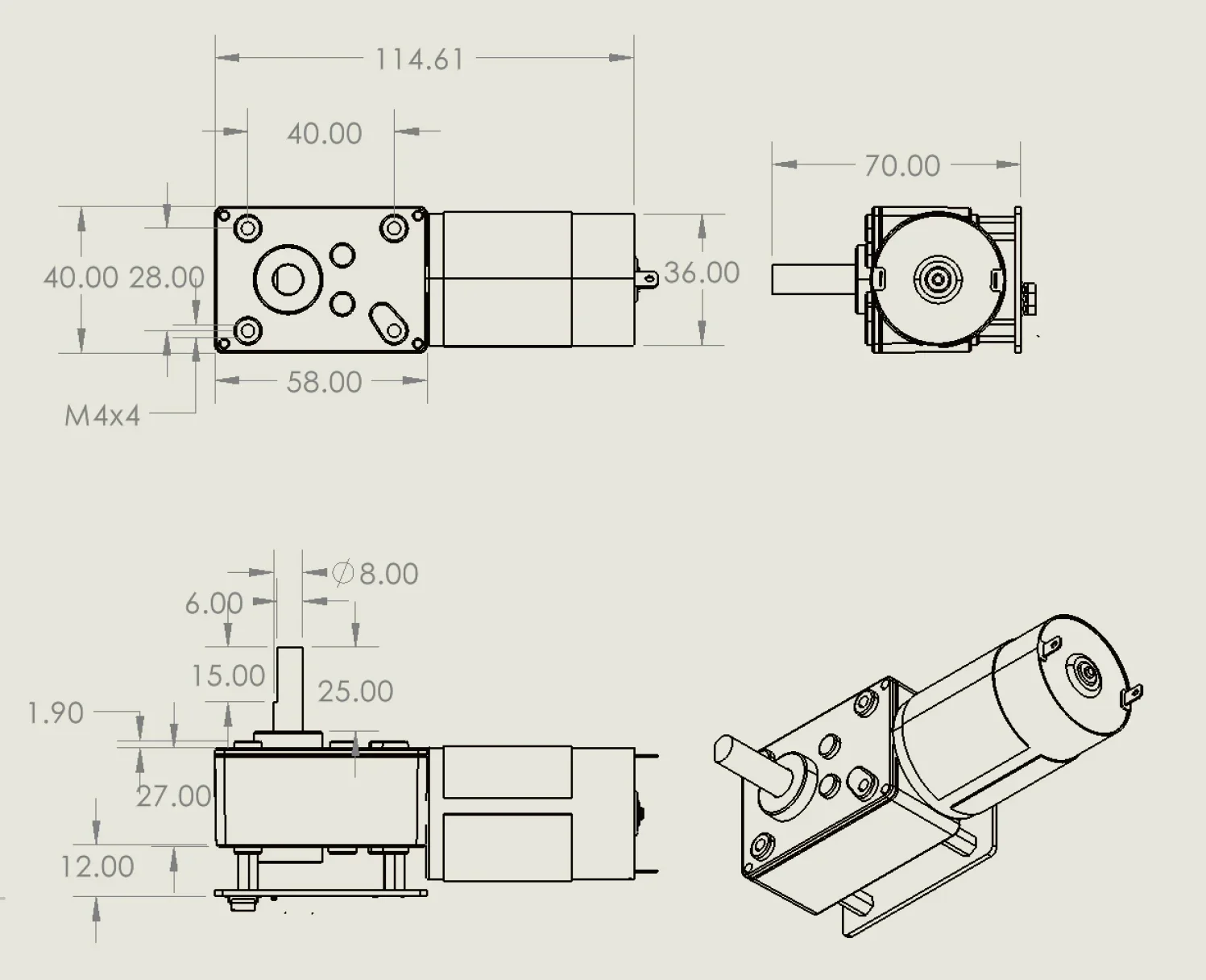 ASME-SD/SV Series RS485-BUS Worm Self-locking 70kg.cm / 120kg.cm 360 Degree High Torque 24V Servo for Large Robots Manipulator