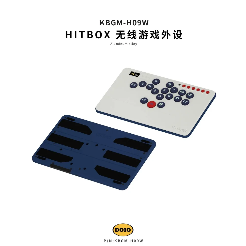 DOIO KBGM-H09W Aluminum HITBOX Fighting Game Controller Hot Swap Mechanical Keyboard Ergonomic Low-Profile Gaming Accessories