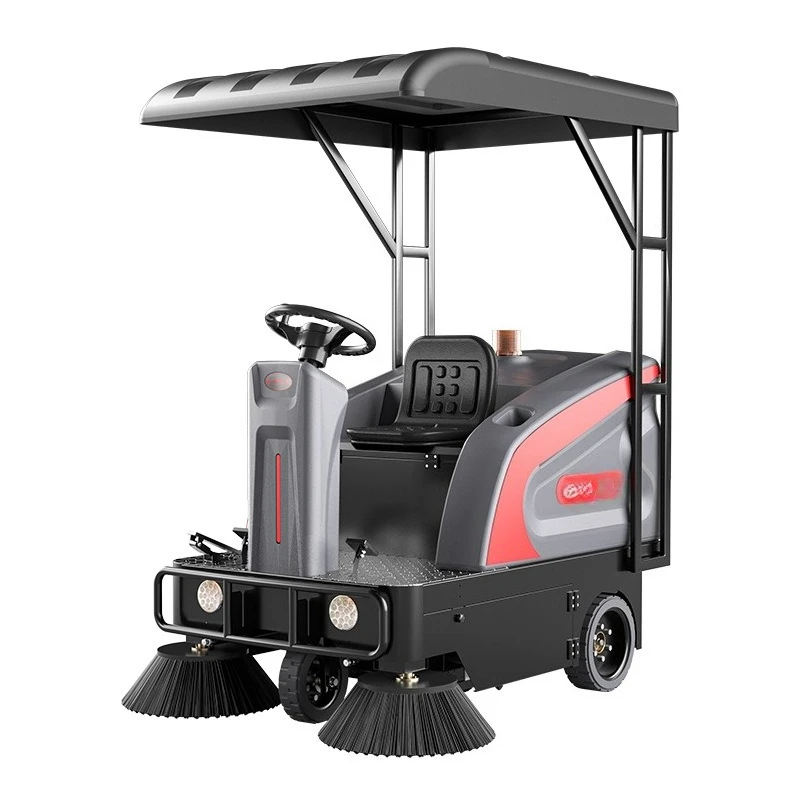 Industrial Sweeper, Factory Workshop Property Electric Sweeper Road Sanitation Driving Sweeper