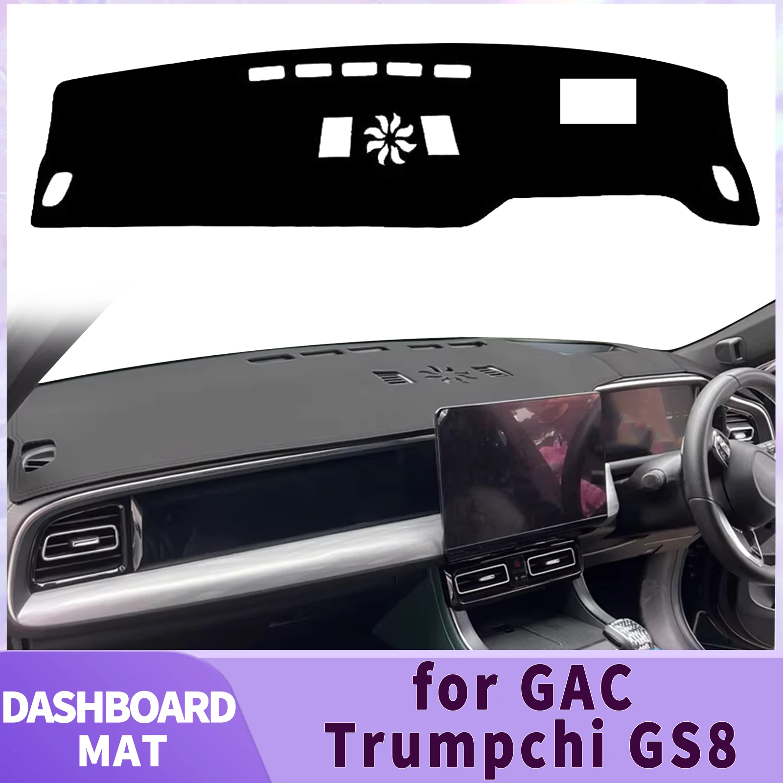 

for GAC Trumpchi GS8 2023 2024 2025 2026 Car Dashboard Cover Sunshade Non‑Slip Protector Dash Mat Interior Decor Pad Accessories
