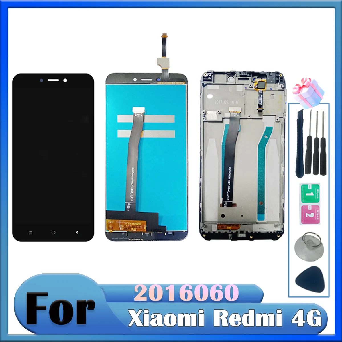 

Pop 5,0 "высококачественный ЖК-дисплей для Xiaomi Redmi 4X, дигитайзер сенсорного экрана в сборе с рамкой для Redmi 4x, сменный ЖК-дисплей Pa