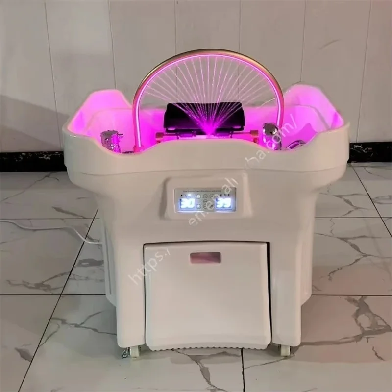 

2025 Ductless Luxury Shampoo Bed Portable Fashion ABS Material Durable Shampoo Basin for Beauty Salons And Spas