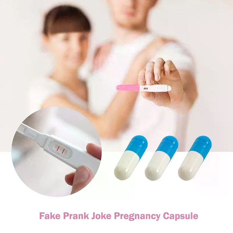 Fake Prank Joke Pregnancy Test Capsule Fool's Day Practical Joke Toys