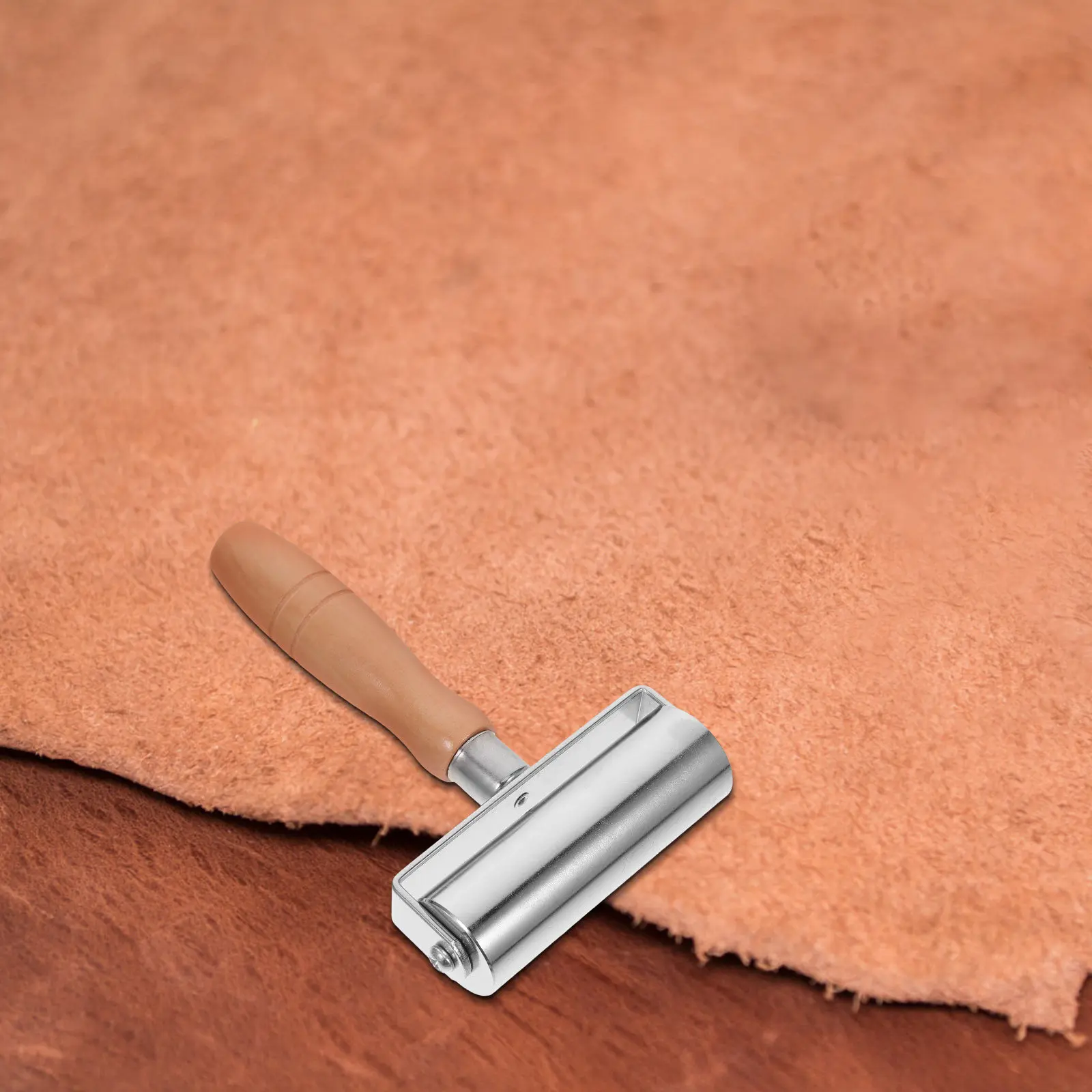 

Roller Tool Solid Wood Handle Edge Creasing Smoothing Press Tool for Handmade Goods Crafting Laminating Stamping