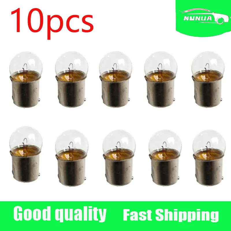 10pcs G18 5W12V BA15S Car Bulb Door Lights Clear Recar Cxternal Lights Side Turn Signals Auto Halogen Lamp