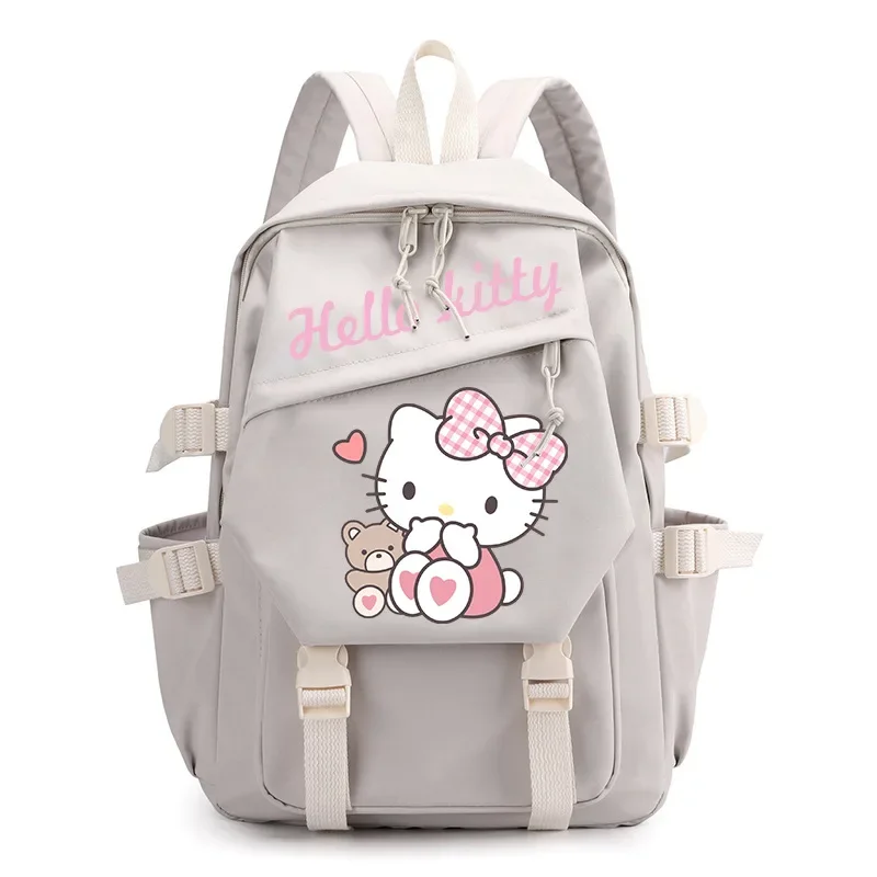 Sanrio New Hellokitty Student Schoolbag Printed Cute Cartoon Men\'s and Women\'s Lightweight Computer Canvas Backpack