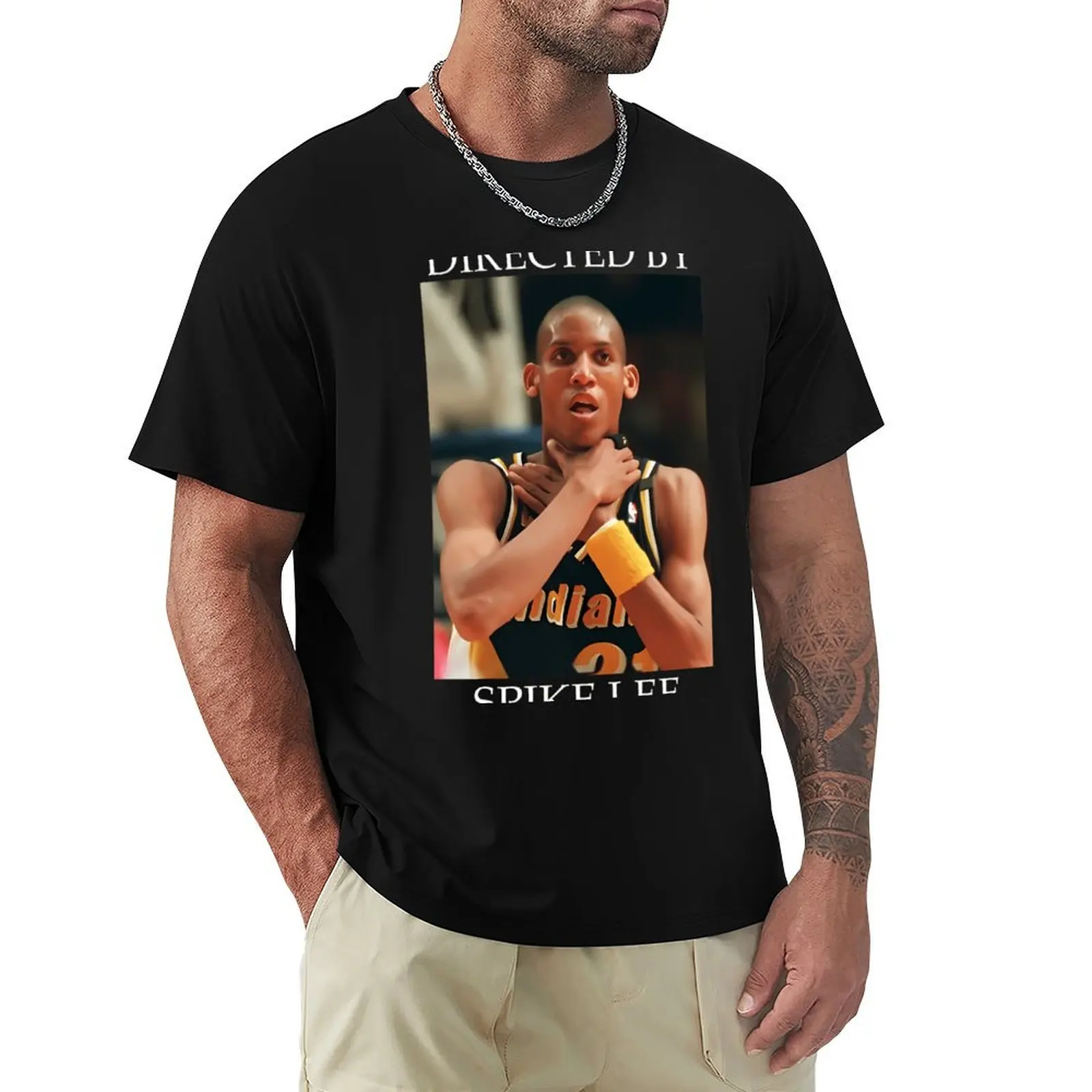 Legendary Reggie Miller Choke T-Shirt Large Size Soft Cotton T-Shirt