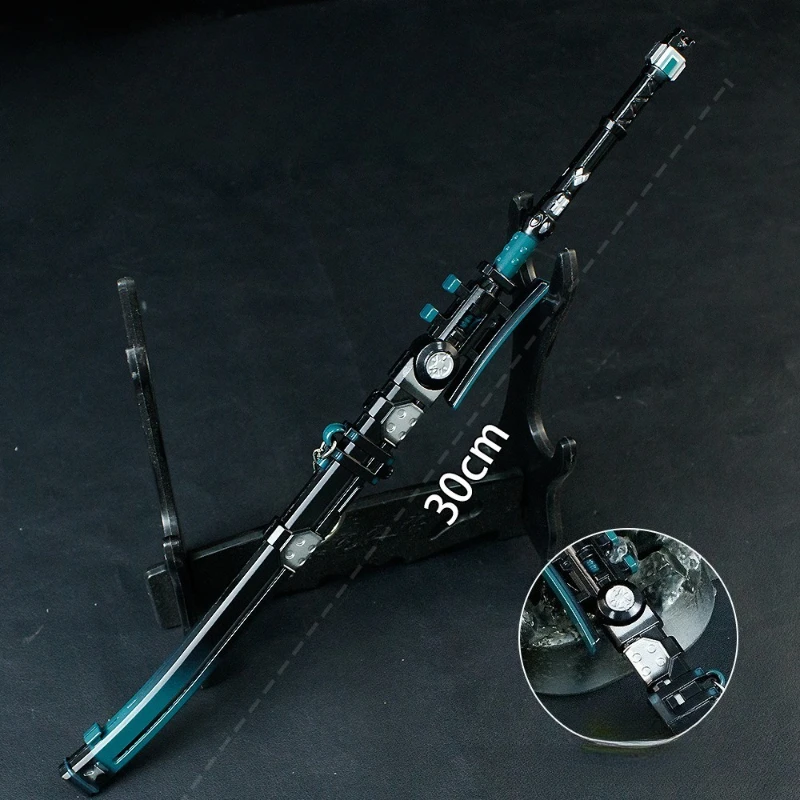 30cm Zenless Zone Zero gra nóż peryferyjny z osłoną stop metali rękodzieło broń Prop Model ozdoby kolekcja prezenty zabawki