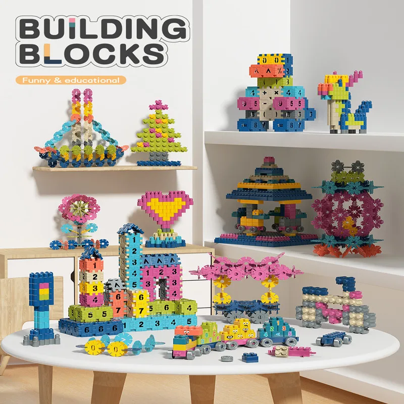 50/100/150pcs blocchi di costruzione educativi Baby Paradise House blocchi di puzzle di ortografia città fai da te modello creativo figure giocattoli per bambini