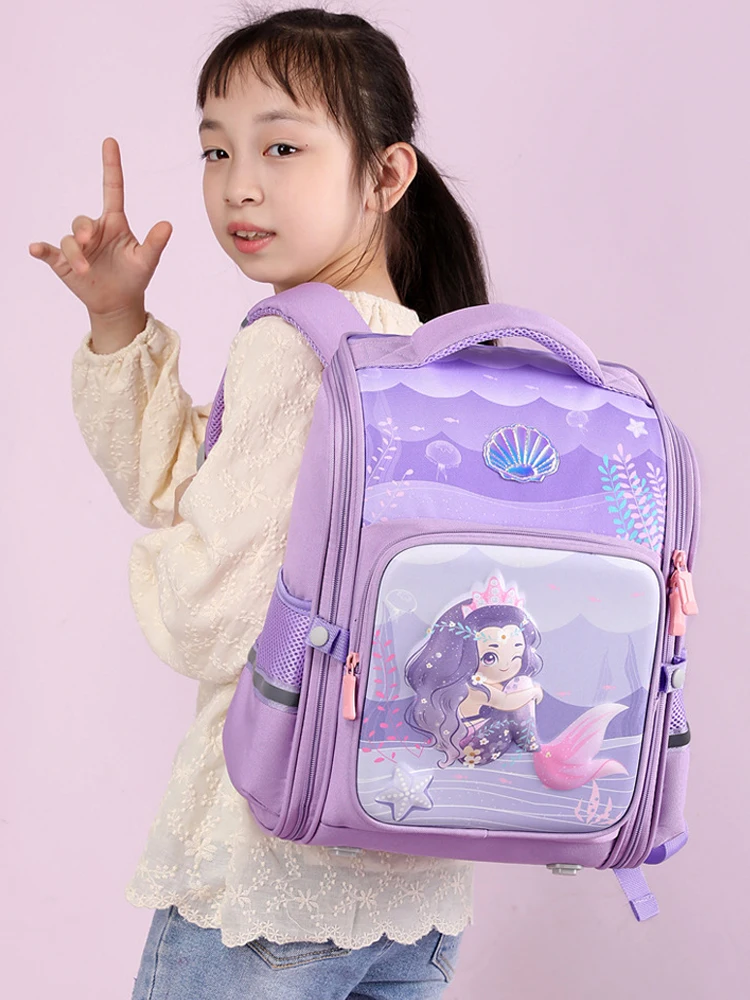 Unicorn, Mermaid and Dinosaur Backpack for Girls Elementary School Bags for Kindergarten Primary Book Bag Lightweight Bookbags