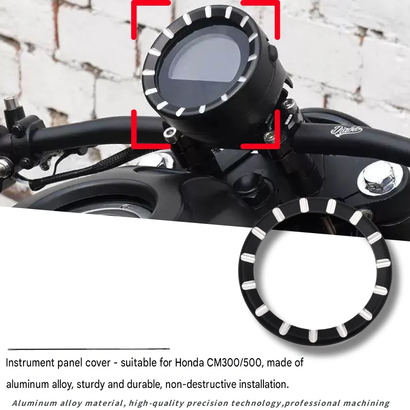 FOR Rebel CM300/CM500 Instrument Panel Protector, Thickened Metal Speedometer Cover, Scratch-proof and Dust-proof Modified Part