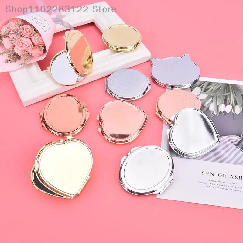 Miroir de maquillage compact, poche cosmétique pour voyage