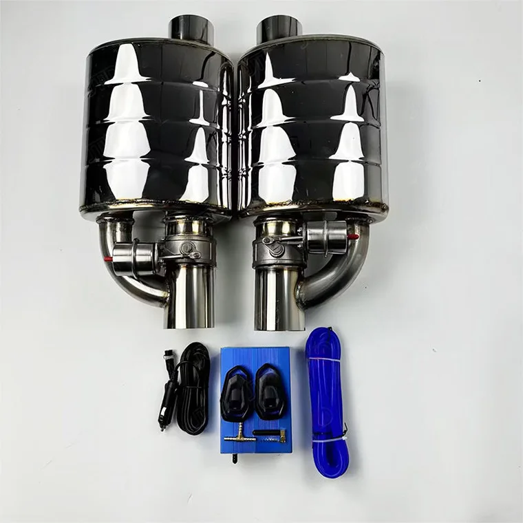 

YIHONG Universal 63mm 25 Inch Stainless Steel Polished Finish Vacuum Exhaust Cutout Valve Muffler Key Remote Control 1 Year