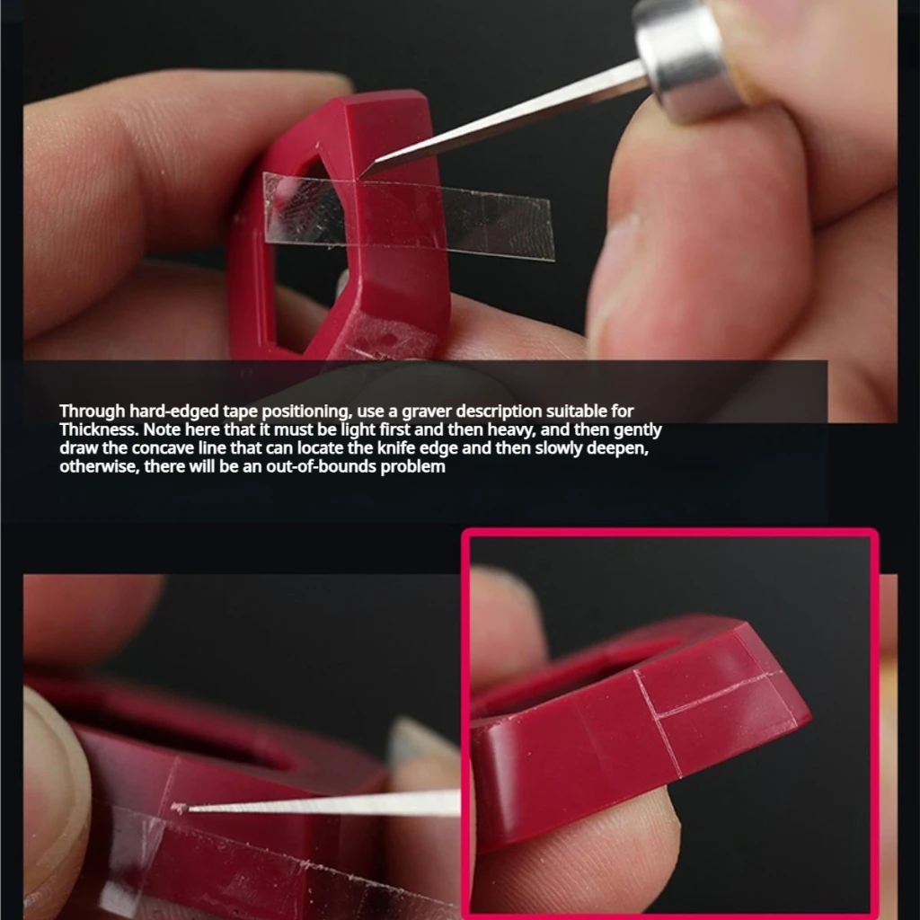 Ustar 90201 Incisore in acciaio ad alta velocità per Gundam Gunpla Modello in scala Strumenti di costruzione Modello in plastica Intaglio Strumenti artigianali per hobby fai da te