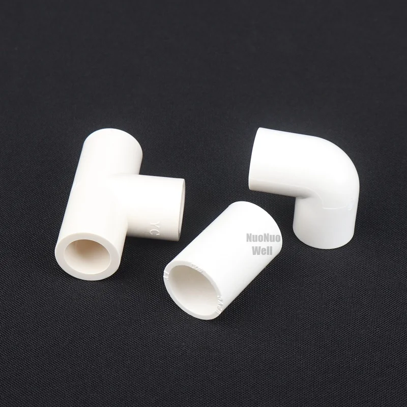 10pcs/lot Inner Dia 16mm PVC Connector Aquarium Home Greenhose Garden Irrigation Water Pipe Joint Household Plumbing Fittings