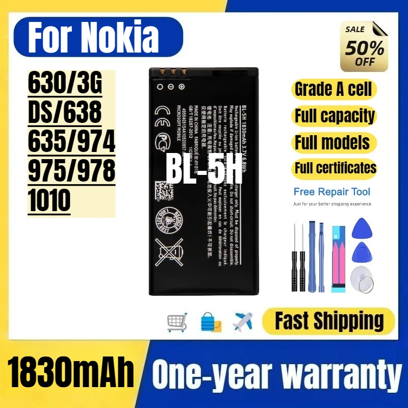 BL-5H For Nokia 630…