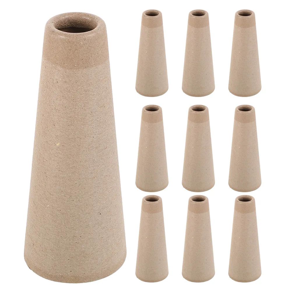 Image of 10 Stück Papierkegel-Wickelrohre, 57-Minuten-Spulen-Garnwickler, Zubehör für Garnwickler, Karton-Garnrohre, Strickzubehör