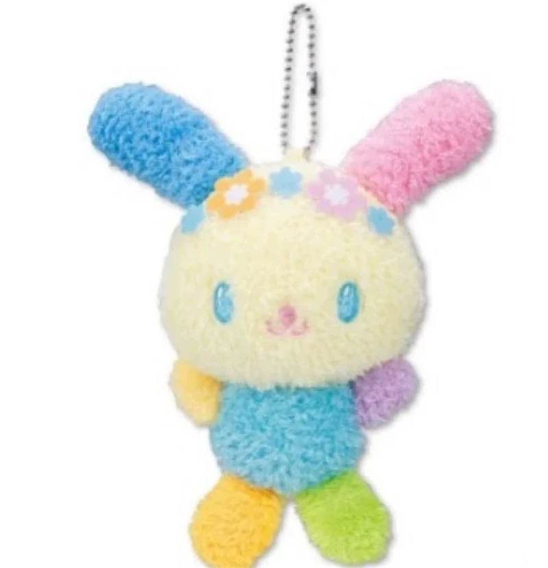 Zeldzame Usahana pluche sleutelhanger beperkte aardbei zwart-wit konijntje schattige Kawaii tas sleutelhangers charme bal ketting sleutelhanger cadeau