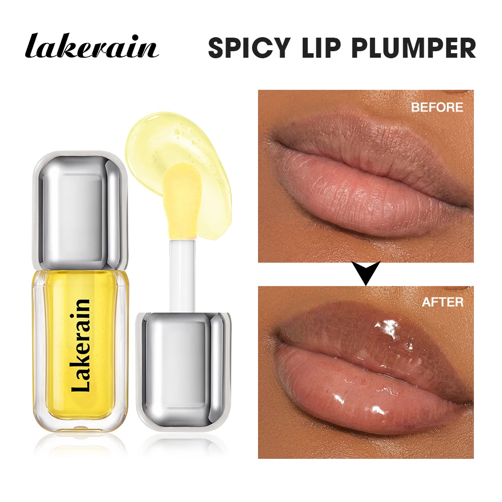 Lip Plumper Intense Strength Volumizing Lip Gloss Deep Hydrating Nourish Lip Lines Long Wearing High Shine Glossy Finish Sexy Pl