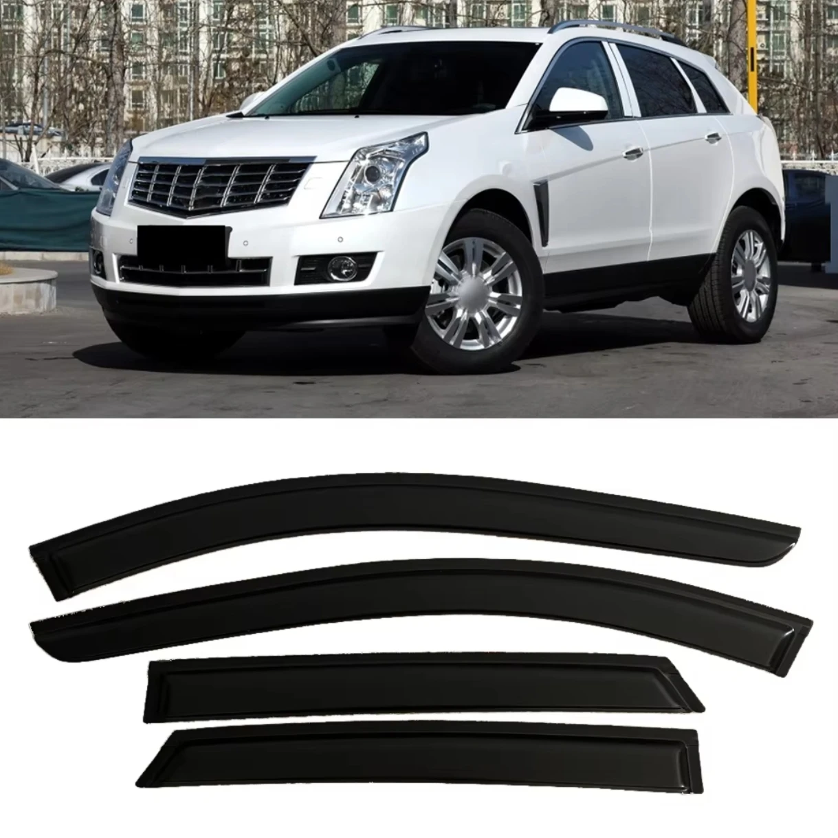

For Cadillac SRX 2010 2011 2012 2013 2014 2015 2016 Wind Deflectors Rain Guards Door Visor Vent Shades Ventvisor Window Visor