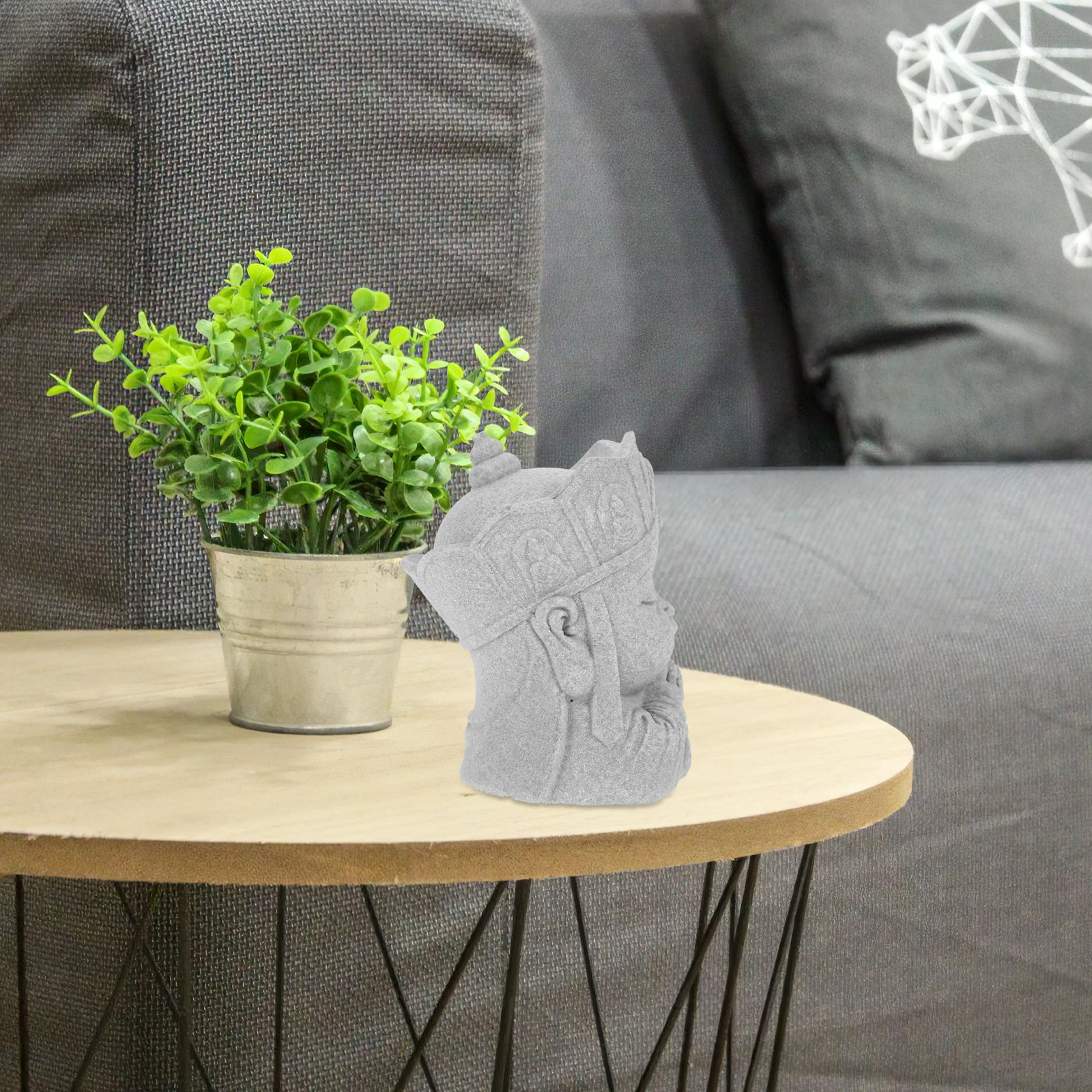 

Mini Sandstone Buddha Statue Aquarium Decoration for Fish Tank Desktop Zen Sculpture Ornament Sandstone Buddha Statue