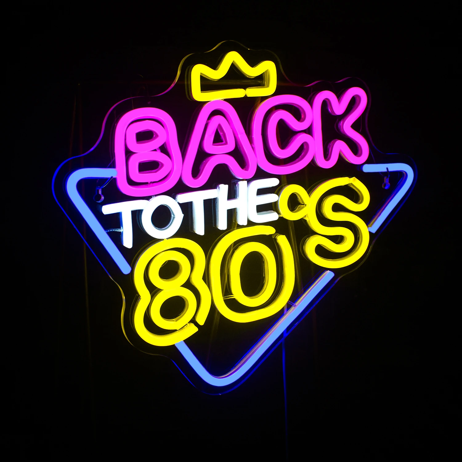 Imagem -02 - Back to The 80s Neon Sign Wall Decor Retro Luzes Led Casa Bares Festa Quarto Quarto Gamer Acessórios de Decoração Light up Lamp