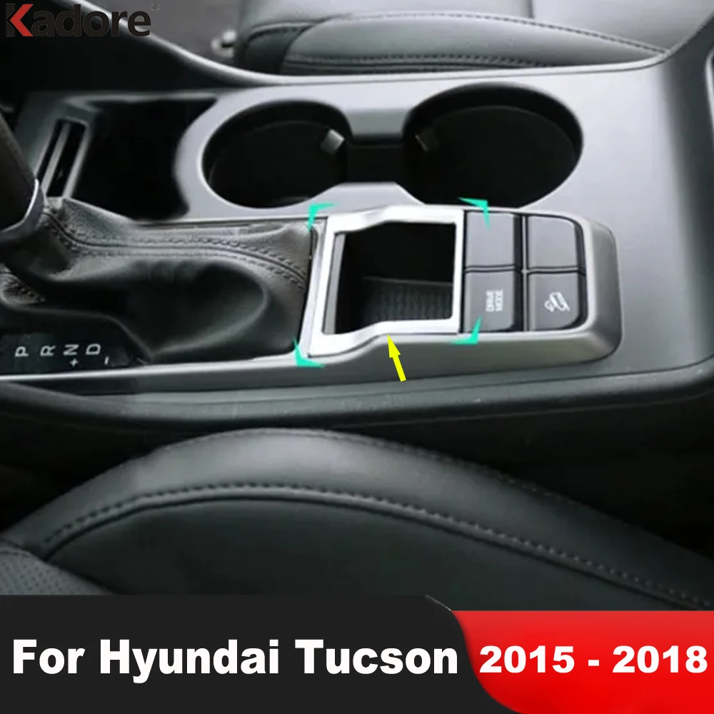 

Накладка на рамку ручного тормоза для Hyundai Tucson 2015-2018 из нержавеющей стали, аксессуары для интерьера